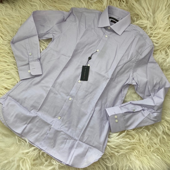 John Varvatos Star USA Soho Slim Fit Stretch Solid Dress Shirt - Picture 3 of 16